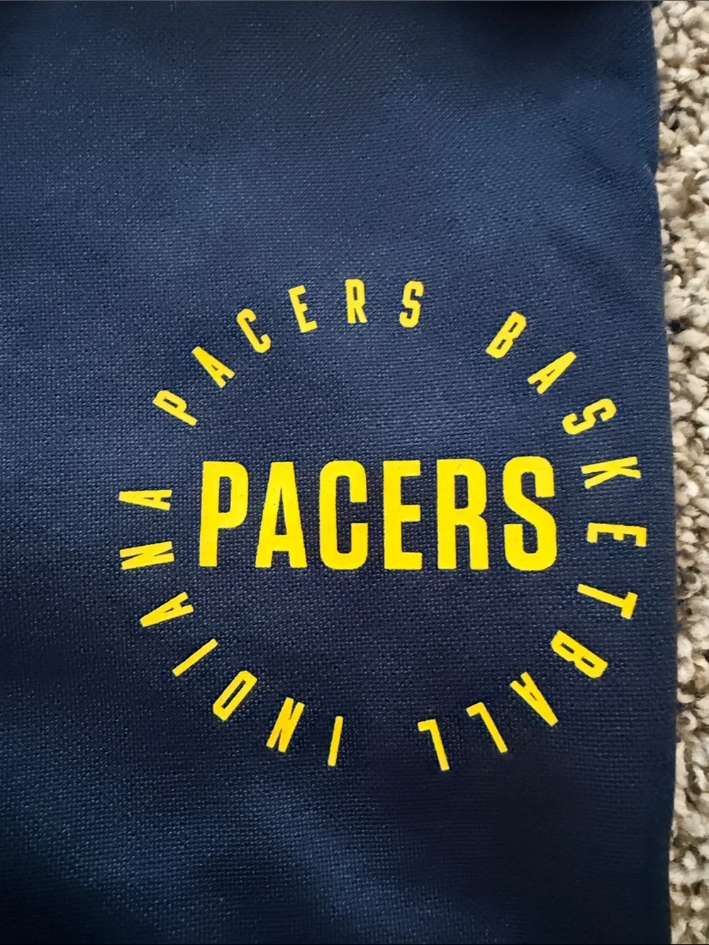 Nike Kids Navy Indiana Pacers Logo Joggers with Yellow Accents size small